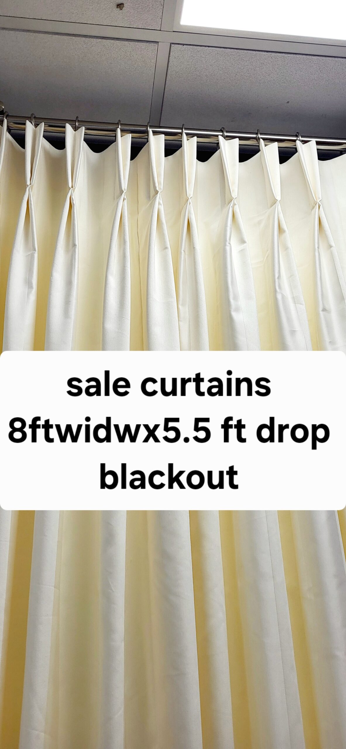 Romo self stripe cream blackout curtains