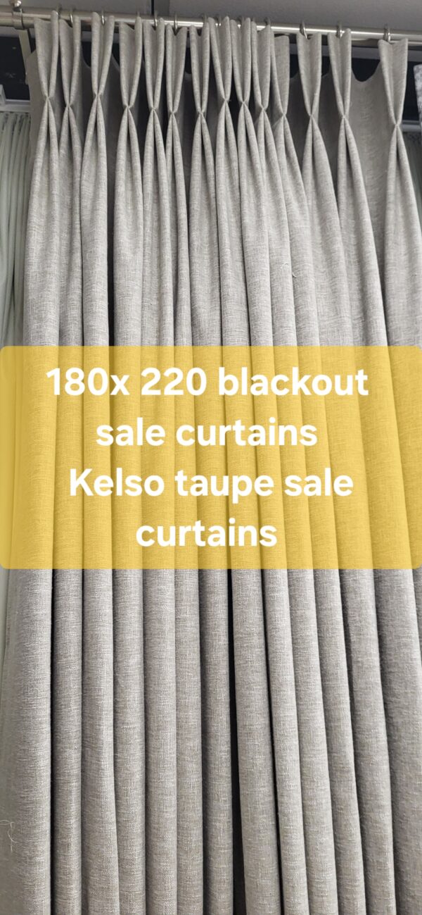 Kelso linen French pleated curtains