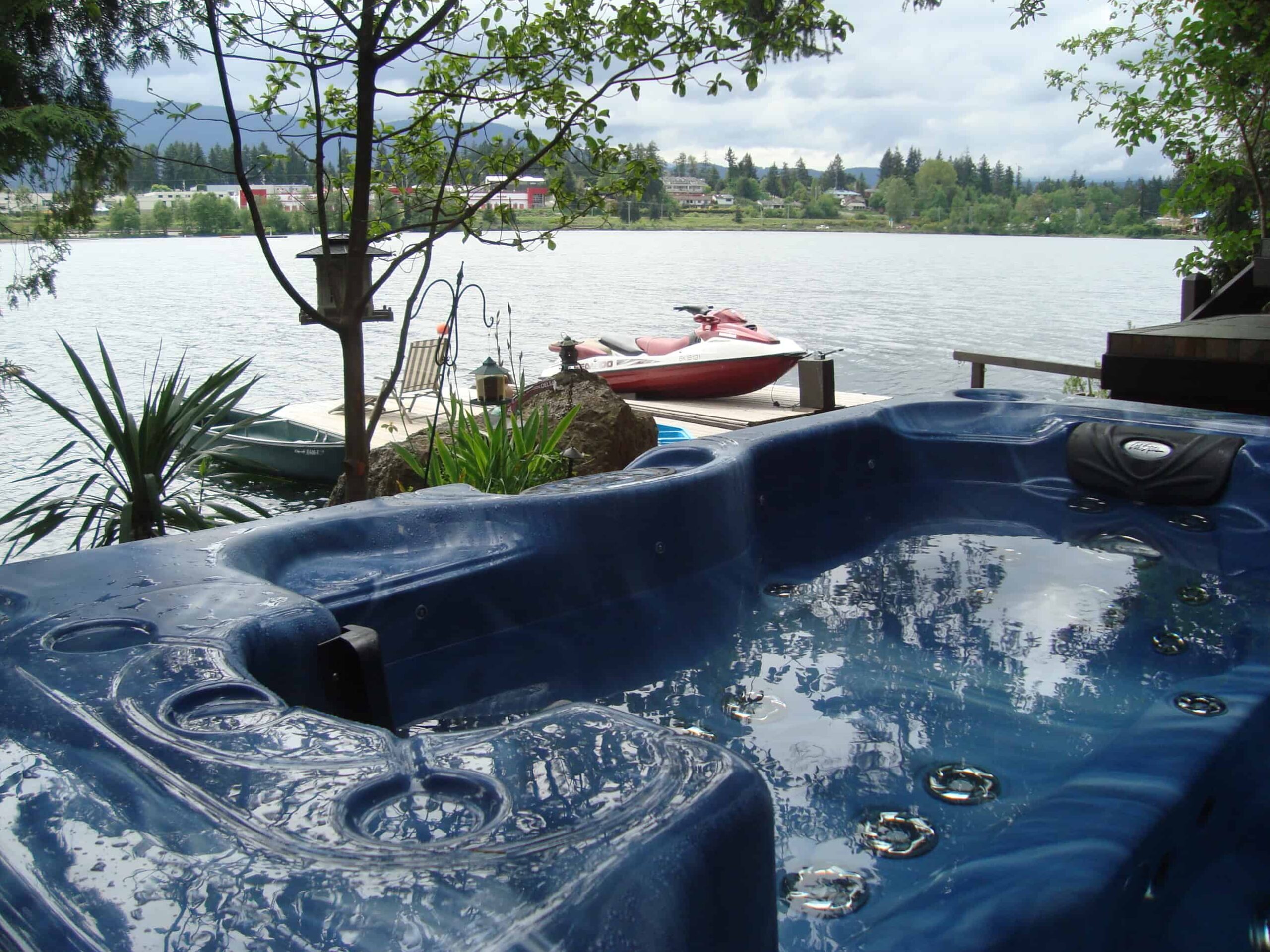 View from hot tub at Long Lake Waterfront