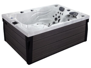 Hot tub platinum premium Topaz sterling silver sideview