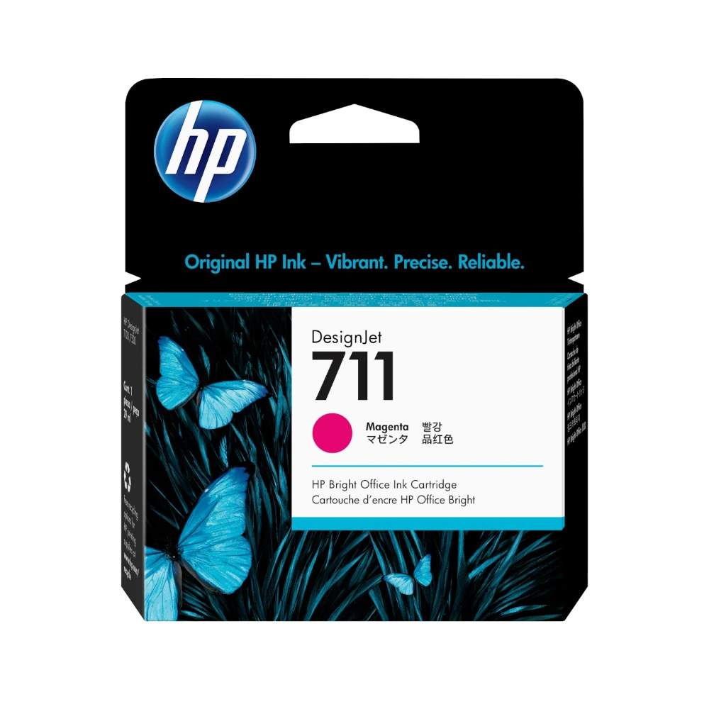 HP 711 Magenta Original Printer Ink Cartridge (CZ131A) by Ink Cartridges Ireland