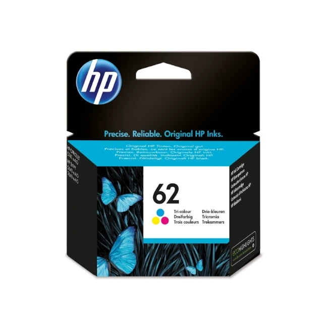 HP 62 Tri-Colour Original Printer Ink Cartridge (C2P06AE) by Ink Cartridges Ireland