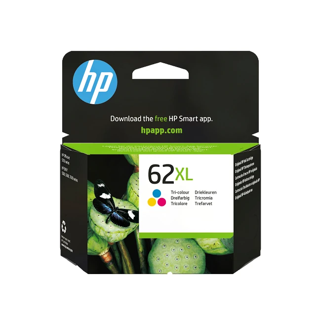 HP 62XL High Yield Tri-Colour Original Printer Ink Cartridge (C2P07AE) by Ink Cartridges Ireland