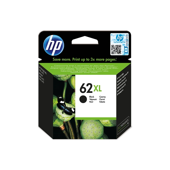 HP 62XL High Yield Black Original Printer Ink Cartridge (C2P05AE) by Ink Cartridges Ireland