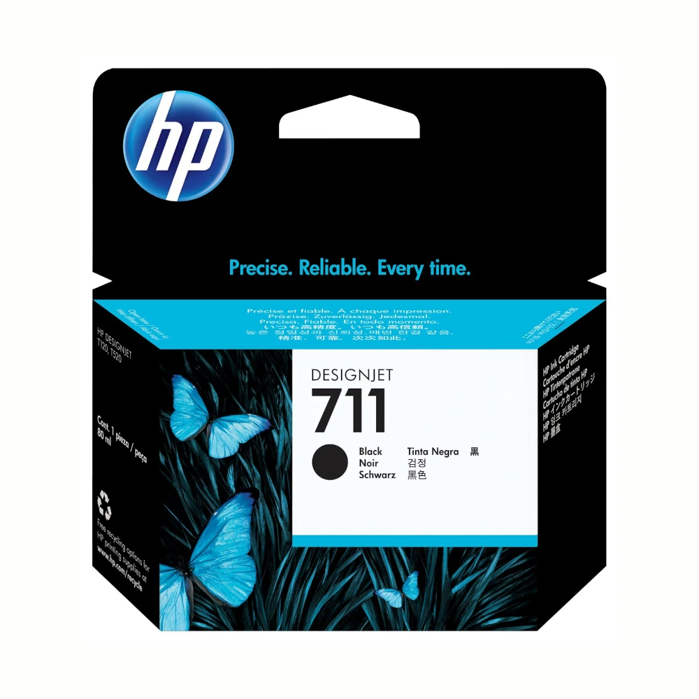 HP 711 Black 80ml Original Printer Ink Cartridge (CZ133A) by Ink Cartridges Ireland