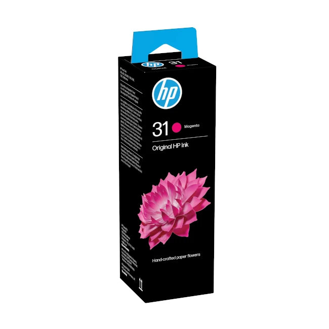 HP 31 70ml Magenta Printer Ink Bottle Original (1VU27AE) by Ink Cartridges Ireland