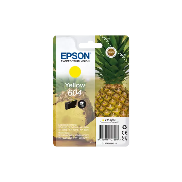 Epson 604 Original Inkjet Cartridge Yellow (C13T10G44010) by Ink Cartridges Ireland