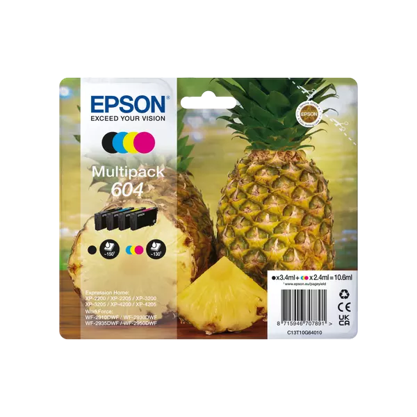 Epson 604 Original Inkjet Cartridges Multipack (C13T10G64010) by Ink Cartridges Ireland