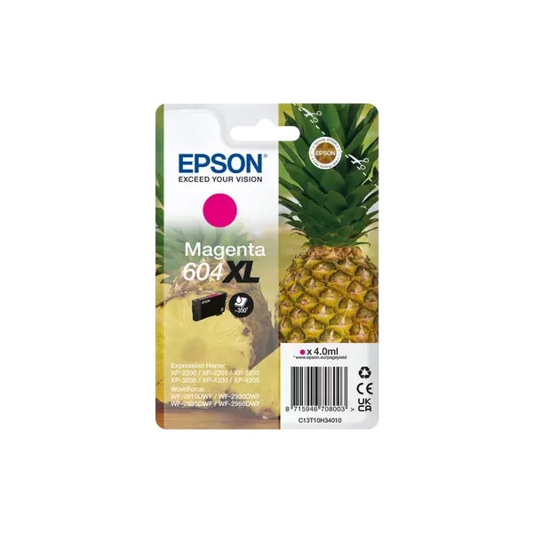 Epson 604XL Original Inkjet Cartridge Magenta (C13T10H34010) by Ink Cartridges Ireland