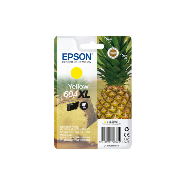Epson 604XL Original Inkjet Cartridge Yellow (C13T10H44010) by Ink Cartridges Ireland