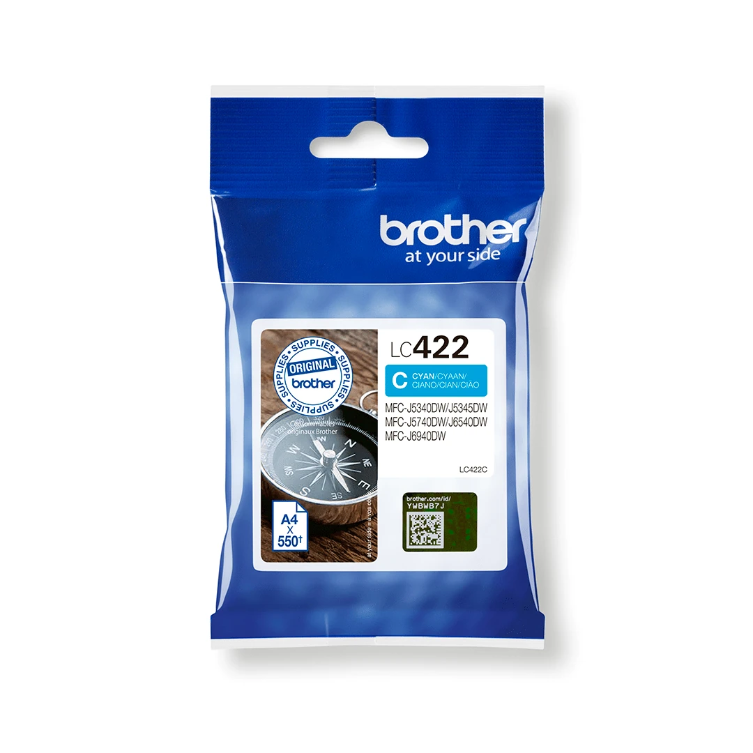 Brother LC422 Cyan Printer Ink Cartridge Original (LC422C) by Ink Cartridges Ireland
