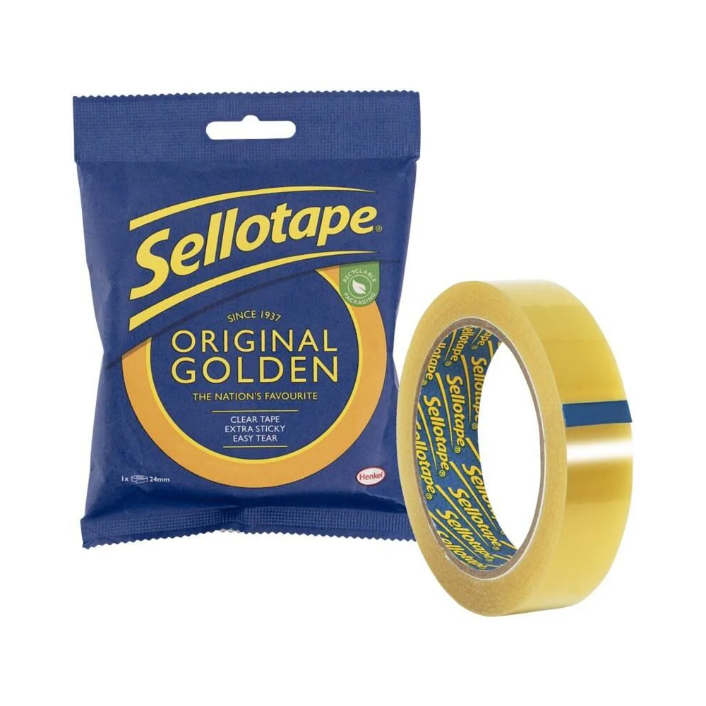 Sellotape Original Golden Clear Tape (2928297) by Ink Cartridges Ireland