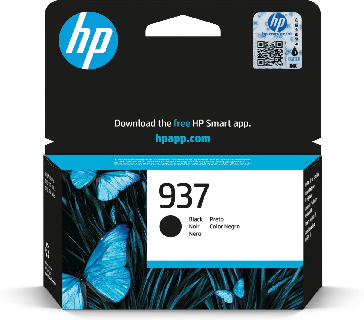 HP 937 Black Ink Cartridge Original