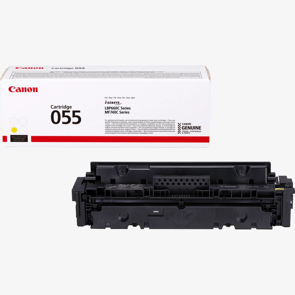 Canon 055 Yellow Original Printer Toner by Ink Cartridges Ireland