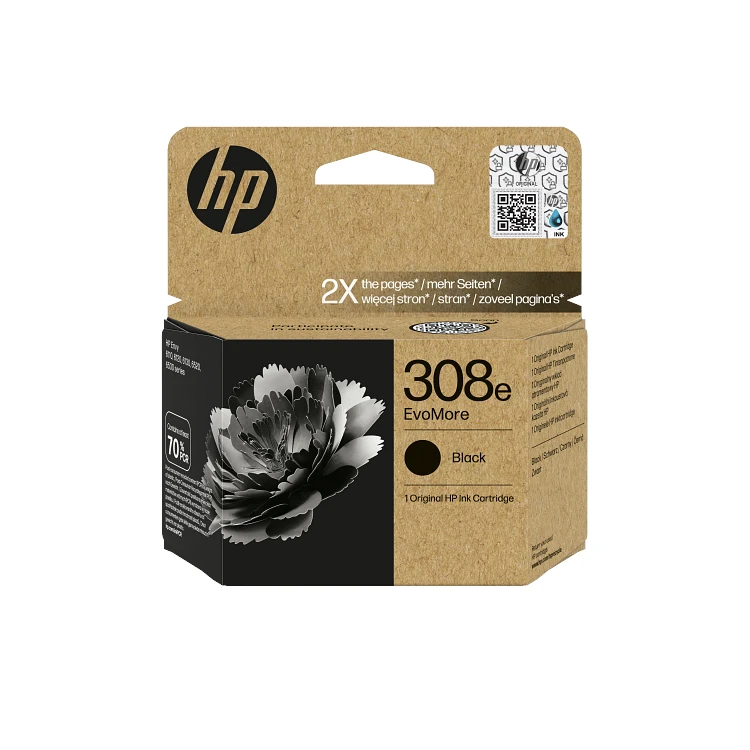 HP 308e EvoMore Black Printer Ink Cartridge Original (7FP22UE) by Ink Cartridges Ireland